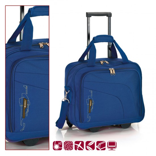 Пътна чанта на колела 40 см. синя – Week