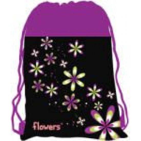 Ученическа спортна торба Flowers