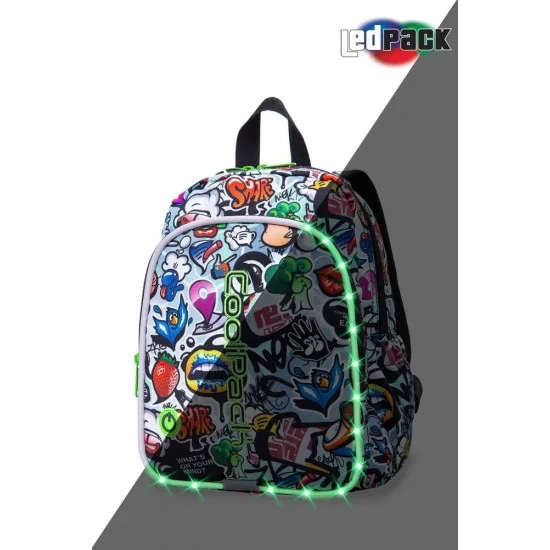 Cool Pack Светеща LED раница за детска градина - Graffiti BOBBY