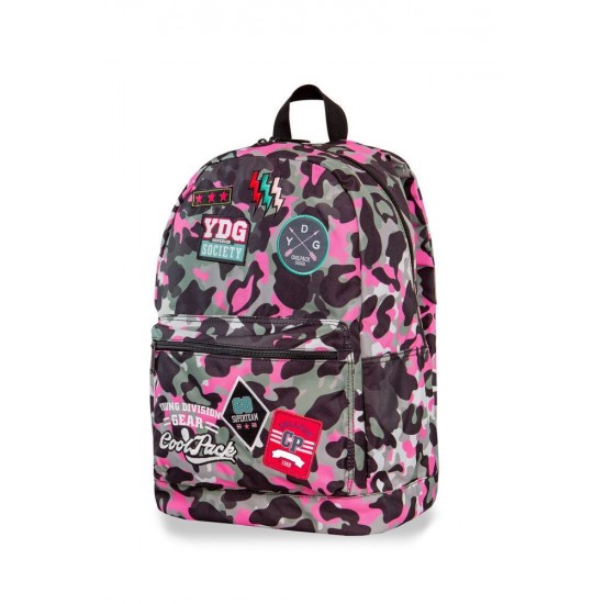 Cool Pack раница CROSS - CAMO PINK BADGES