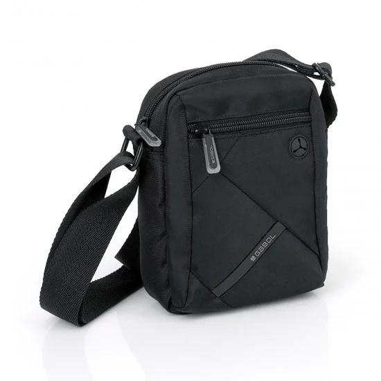 Мъжка чанта Twist Eco черна - 20 см