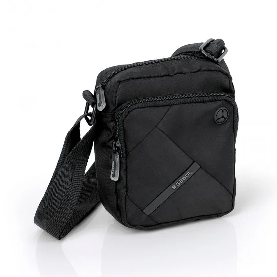 Мъжка чанта Twist Eco черна - 18 см