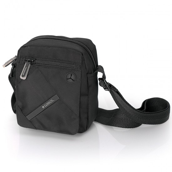 Мъжка чанта Twist Eco  черна - 17 см