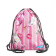 Спортна торба Pink Flowers Mitama, подарък ключодържател