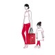 Фамилна чанта за пазаруване Reisenthel - Червена