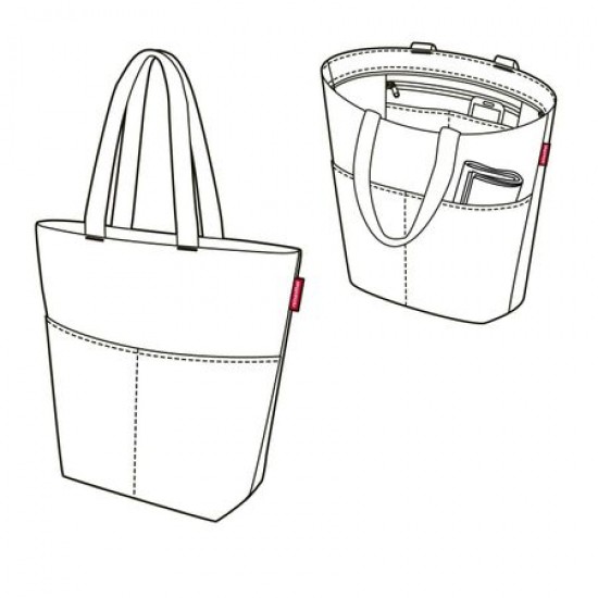 Чанта за пазаруване Reisenthel - Черна на бели точки
