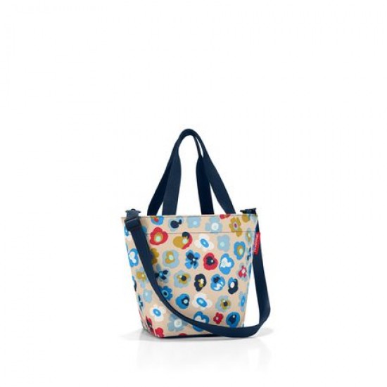 Чанта за пазаруване с дръжка през рамо Reisenthel - Многоцветна с цветя, Малка