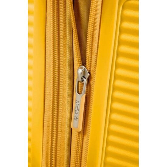 Куфар American Tourister Soundbox 77 см с разширение - жълт