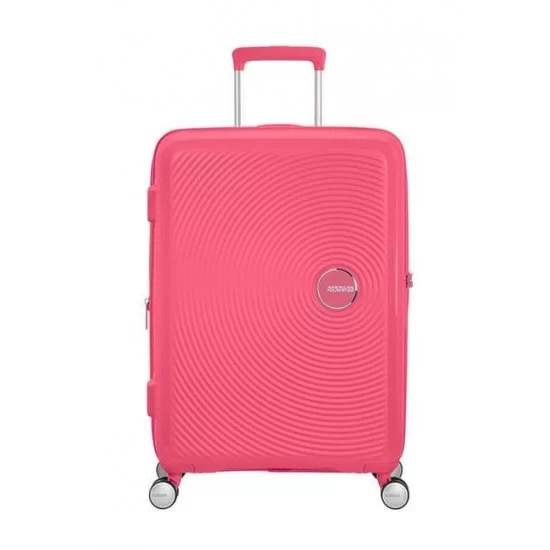 Куфар American Tourister Soundbox 67 см с разширение - Hot Pink