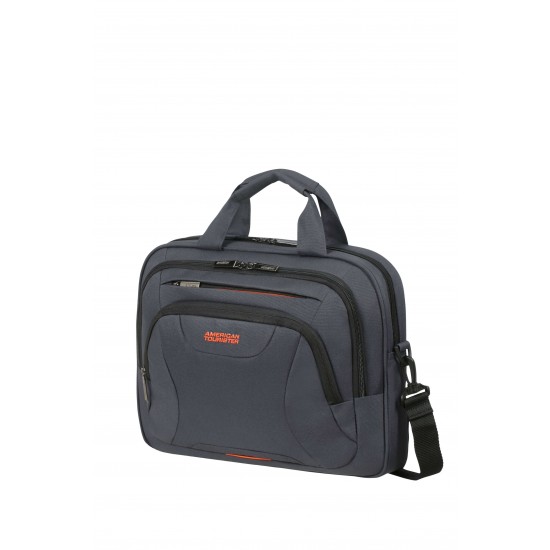 Чанта за лаптоп At Work 13.3-14.1 - сив/оранжев