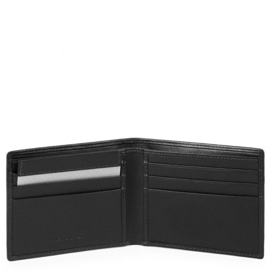 Мъжки портфейл с мобилен калъф Piquadro Urban - Черен