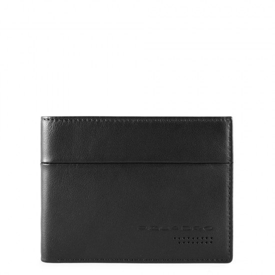 Мъжки портфейл с мобилен калъф Piquadro Urban - Черен
