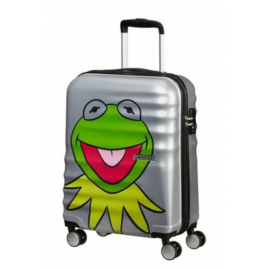 American Tourister куфар Wavebreaker Kermit Sparkle 55 см
