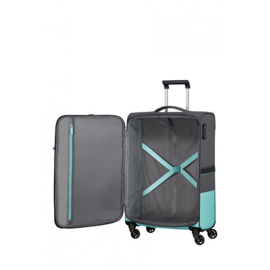 American Tourister куфар Instago 68 см - сив/светло син