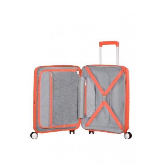 American Tourister куфар Soundbox 55 см - оранжев