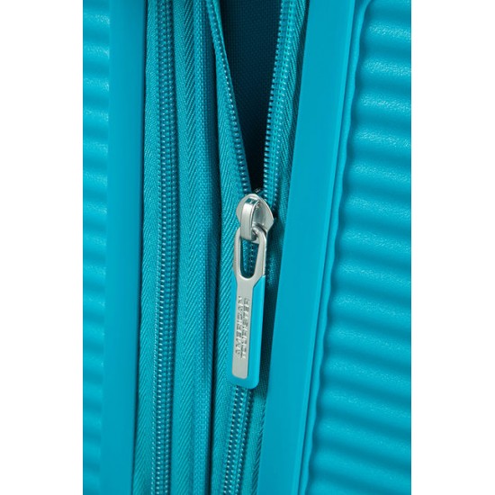 American Tourister куфар Soundbox 55 см - лятно синьо