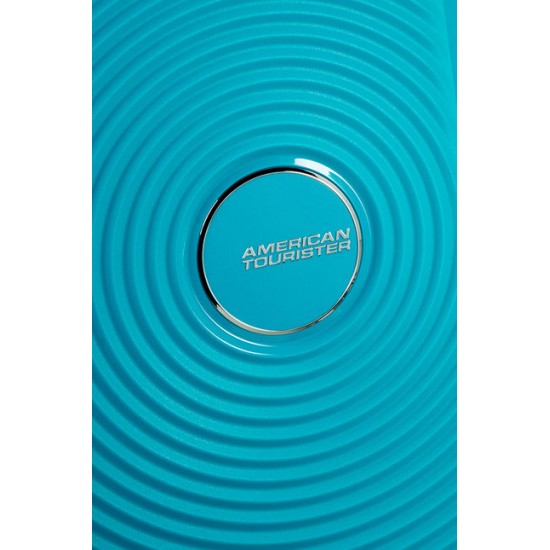 American Tourister куфар Soundbox 55 см - лятно синьо