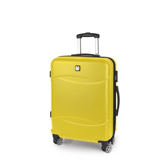 ABS куфар 55 см. жълт – Orleans