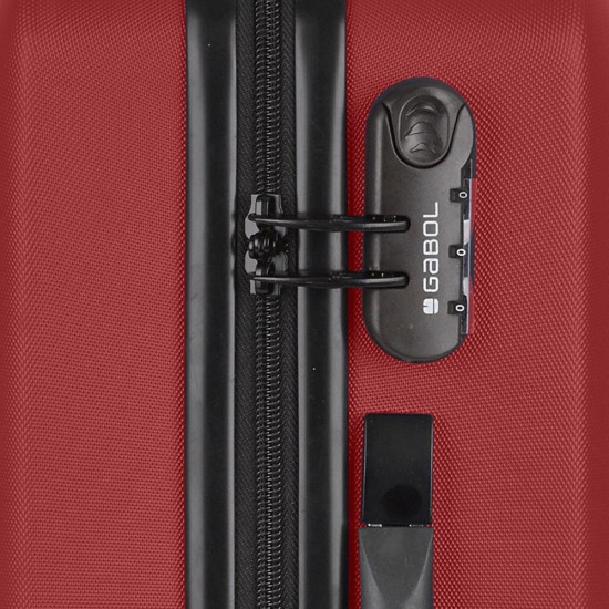 ABS куфар 55 см Malibu - червен