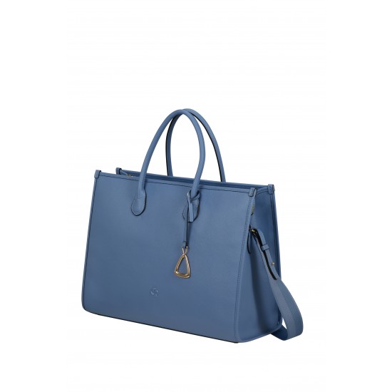 Neverending Голяма дамска чанта за 15.6 инча в цвят синьо деним