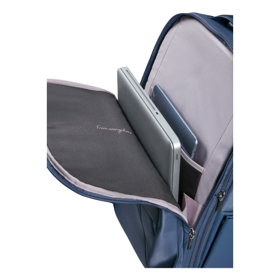 Workationist Дамска раница за 15.6″ лаптоп с разширение цвят Боровинка