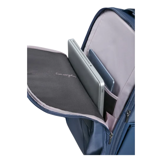 Workationist Дамска раница за 15.6″ лаптоп с разширение цвят Боровинка