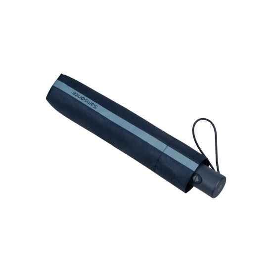 Pocket Go тройно сгъваем автоматичен чадър тъмно син цвят