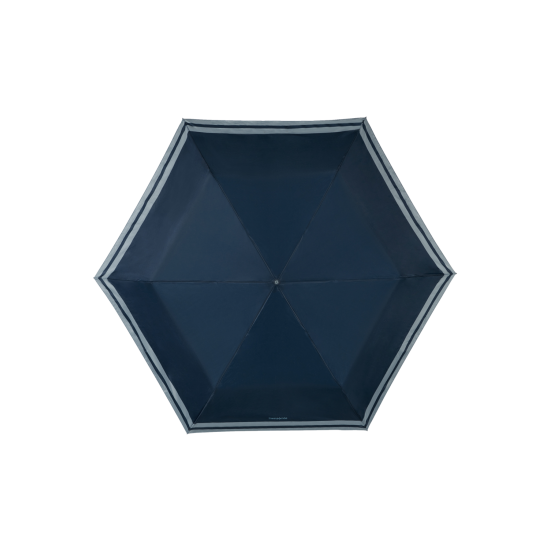 Pocket Go тройно сгъваем автоматичен чадър тъмно син цвят