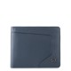 AKRON Мъжки портфейл с мобилен калъф за карти и RFID в син цвят