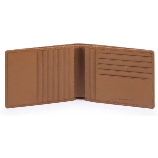 Cube Мъжки портфейл от естествена кожа с отделения за карти и RFID