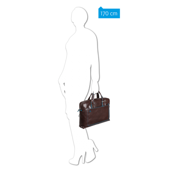 Blue Square Луксозна дамска чанта с отделение за iPad Air/Air2 в черен цвят
