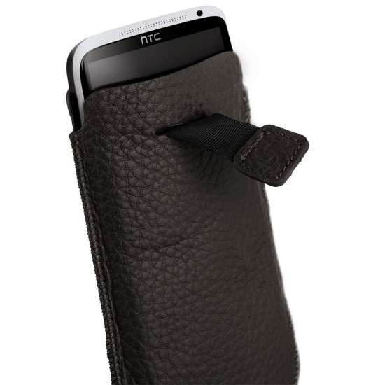 Кафяв калъф за телефон от естествена кожа размер XL Slim Classic leather