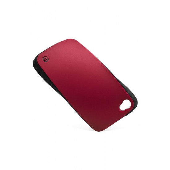 Калъф за телефон iPhone, серия iLuminor в цвят бургунди