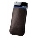 Кафяв калъф за телефон от естествена кожа размер L Slim Classic leather