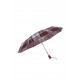 Тройно сгъваем автоматичен чадър Alu Drop S TM червено каре