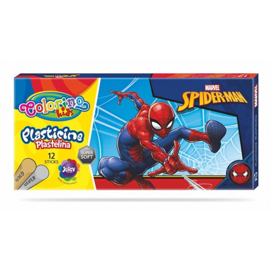 Пластилин Spiderman 12 цвята Colorino