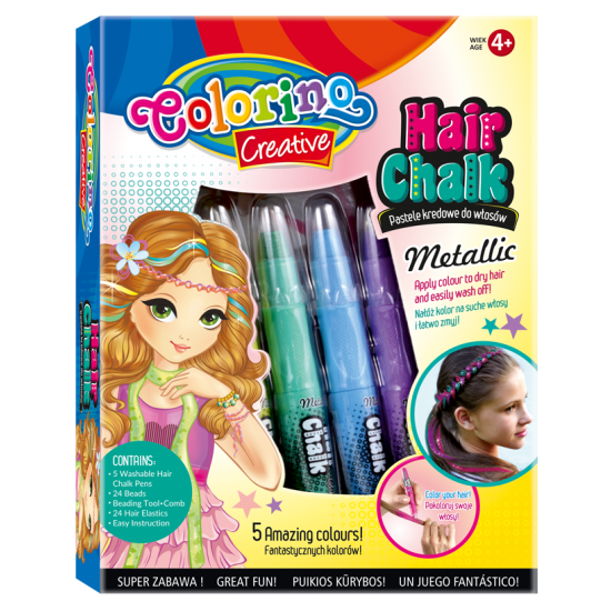 Пастели за коса Girls металик цветове Colorino