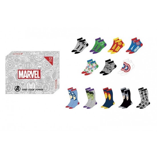 Avengers Коледен advent календар с чорапи размер 41/46