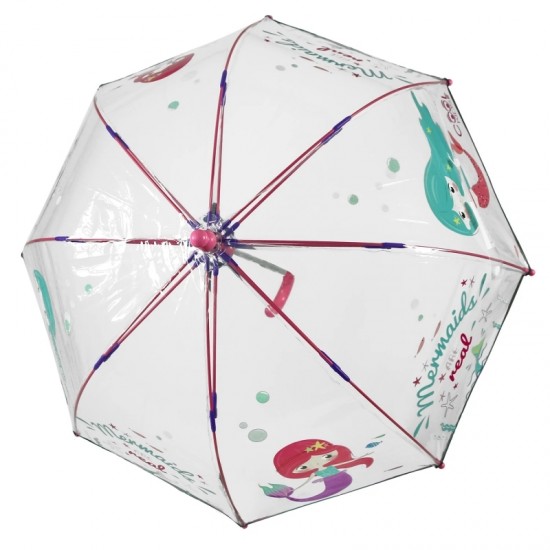 Ръчен чадър ръчен 42 cm Русалка Perletti