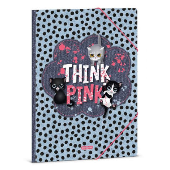 Папка с ластик Ars Una Think-Pink (5285)