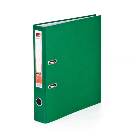 Top Office Класьор, 5 cm, PVC, без метален кант, зелен, несглобен, 50 броя
