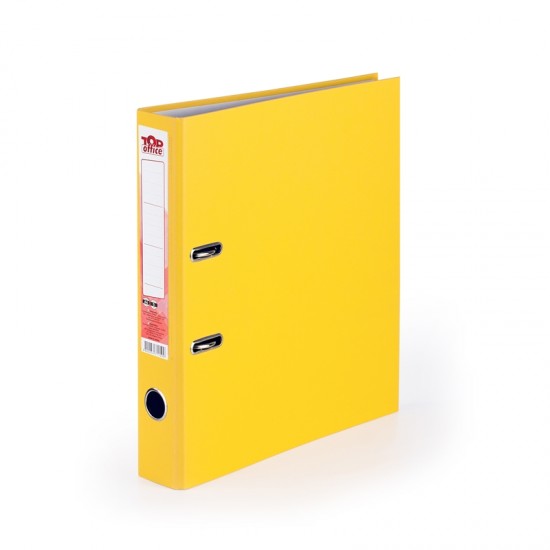 Top Office Класьор, 5 cm, PVC, без метален кант, жълт, несглобен, 50 броя