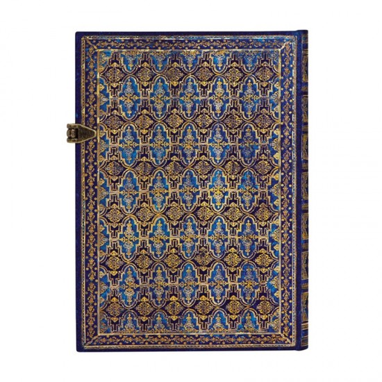 Paperblanks Тефтер Blue Rhine, 120 листа, 130 x 180 mm, 120 g, с метална закопчалка
