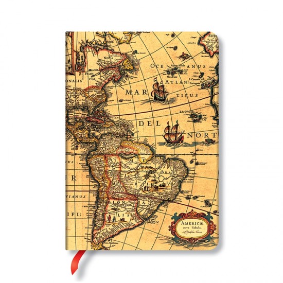 Paperblanks Тефтер Western Hemisphere, 88 листа, 120 x 170 mm, 85 g