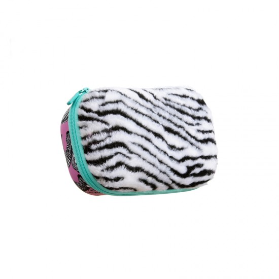 Zipit Несесер Fur, с разделител, в кутия, дизайн зебра
