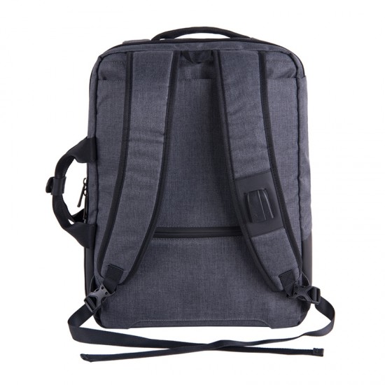 Pulse Раница-чанта за лаптоп Neptun, 2 в 1, 15.6, сива