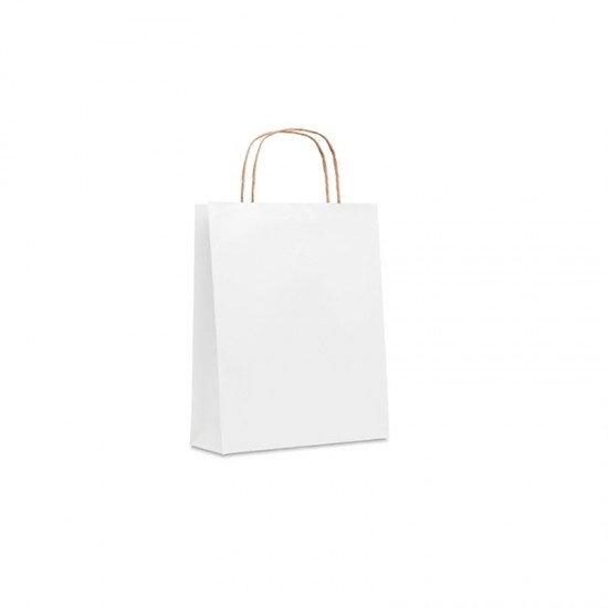 Хартиена торбичка Paper Tone, размер S, 18 х 8 х 21 cm, бяла