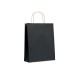 Хартиена торбичка Paper Tone, размер M, 25 х 11 х 32 cm, черна