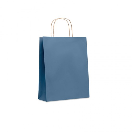 Хартиена торбичка Paper Tone, размер M, 25 х 11 х 32 cm, синя
