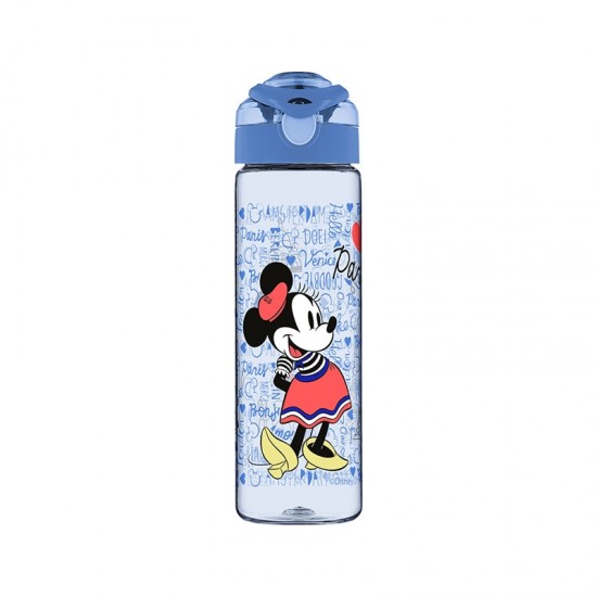 Disney Бутилка за пътуване Париж, 630 ml, синя